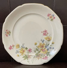 Vintage Mitterteich Meissen Bavaria Floral Salad Plate 7 1/2” Germany