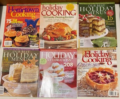 Lot 6 Better Homes & Gardens Special Interest Holiday Cookbook Magazines Recipes
