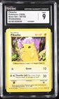 CGC 9 MINT Pikachu 58/102 Base Set Shadowless Yellow Cheeks Pokemon Card