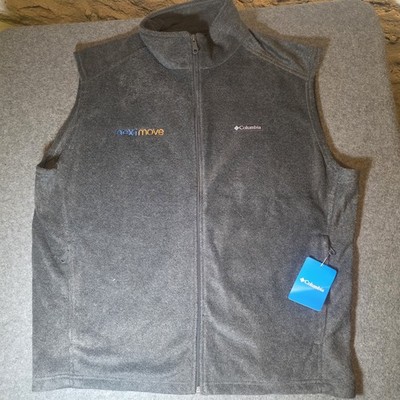 Columbia Full Zip Sleeveless Fleece Vest New XL Zip Pockets A1