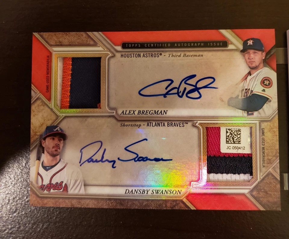 2017 Topps Triple Threads Deca Rookie Rubi Safira 1 de 1 Relíquia do Santo Graal Auto - Imagem 4 de 4