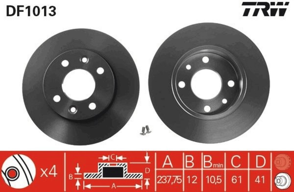 2X Bremsscheibe Vorderachse FüR Renault Dacia Clio I II Logan Megane Classic-image
