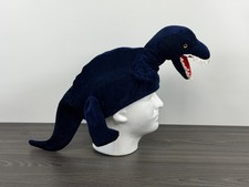 Dinosaur Party Hat, 3D Plush Dinosaur Hat, Blue T-Rex Hat