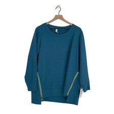 NEW Ideology Sweatshirt Dark Blue Womens Plus...