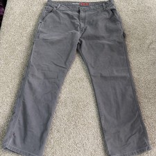 Dickies FLEX Pants Mens 38x32 Gray Carpenter Regular Fit Straight Leg Workwear