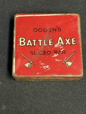 Vintage Ogden's Battle Axe Sliced Bar Tobacco Tin