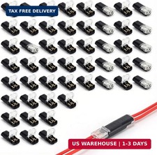 50 Pack Wire Connectors No Stripping Required, 2 Pin Low Voltage Solderless Wire
