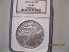 2007 NGC MS70  American Silver Eagle!
