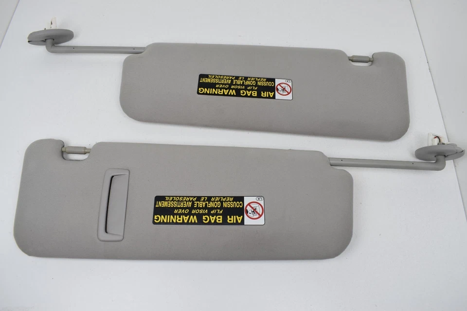 Juego par de parasol derecho izquierdo Lexus ES300 2013-2015 tela gris iluminado OEM Foto 2 de 4