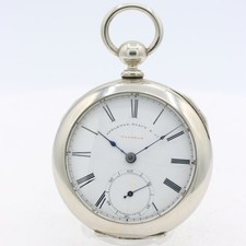 Antique 18s 1858 Appleton Tracy Key Wind Pocket Watch Waltham Silverode