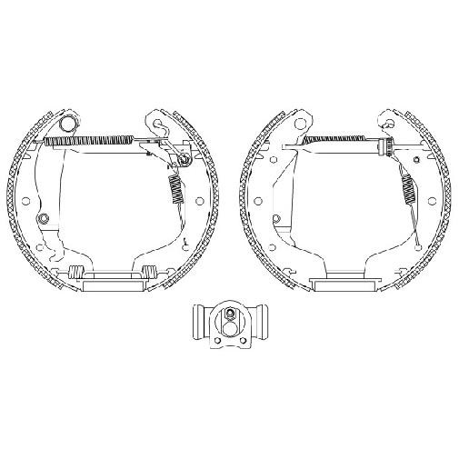 Bremsbackensatz Hinten FüR Daewoo Lanos Klat 1.3 1.5 97 Bis 26 Textar QualitäT-image