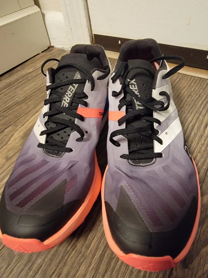 Size 10 - adidas Terrex Speed Ultra Trail Black Turbo W  Pre-owned  - Image 2 of 4