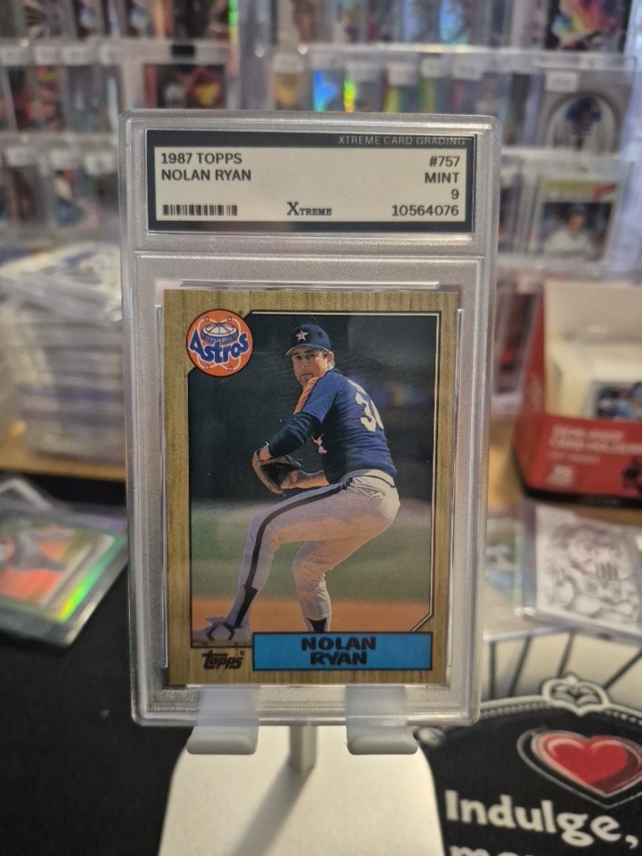 1987 Topps Nolan Ryan Graded 9 NM-MT