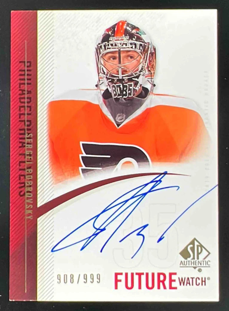 2010-11 SP Authentic #259 Sergei Bobrovsky Autograph RC Future Watch Auto /999