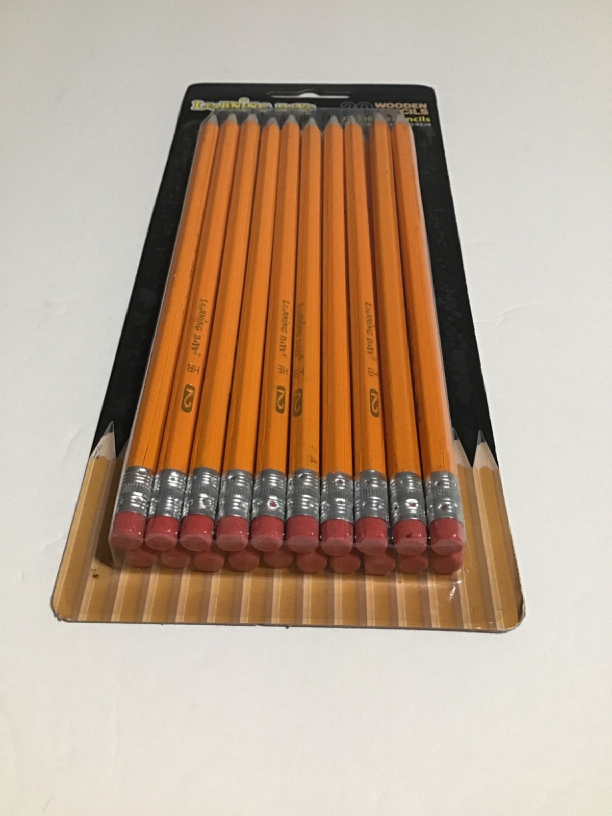 1 SET OF 20 PC LEARNING DAYS #2 WOODEN PENCIL YELLOW COLOR