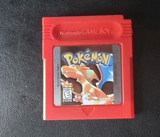 Pokemon Red Version - Nintendo Game Boy + New Battery -GB