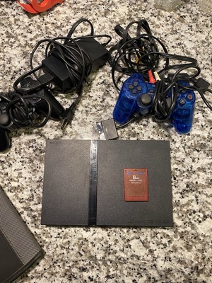 PS2 Two Controllers And Game Card TESTED AND WORKING comes With Multiple Games 
