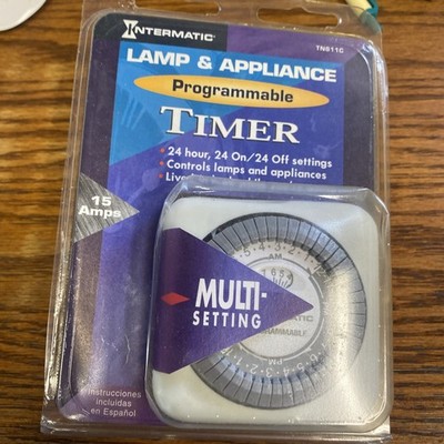 PROGRAMMABLE INTERMATIC #TN811C Lamp & Appliance Timer New