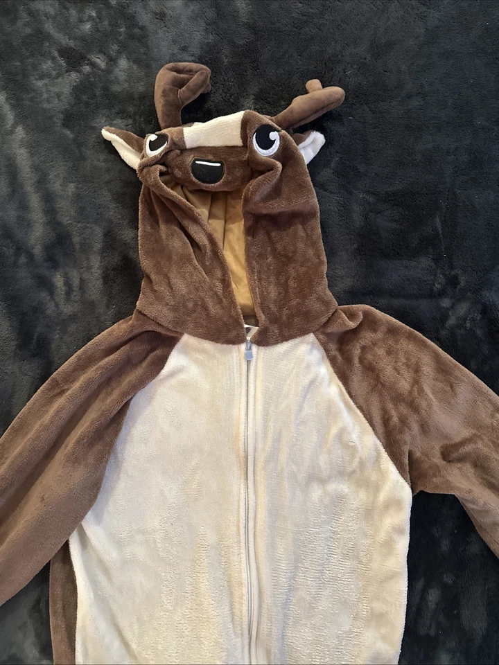 Disfraz de ciervo rubíes adulto pequeño mediano Halloween mono de una pieza Foto 2 de 4