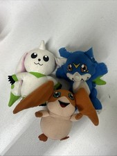 Vintage 1999 Digimon Friends Mini Plush Lot of 3 Stuffed Toys No Tags Used 4  