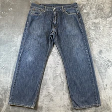Levis 569 Jeans Mens 36x30 (34x26) Blue Loose Straight Fit Faded Denim