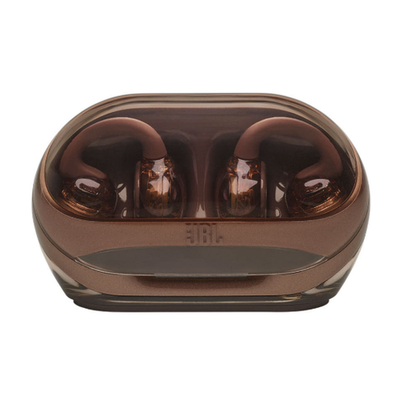 JBL ワイヤレスイヤホン ブラウン JBL Soundgear Clips Open-Ear True Wireless Bluetooth Earbuds