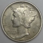 1917-D Mercury Dime - XF (Lot#1)