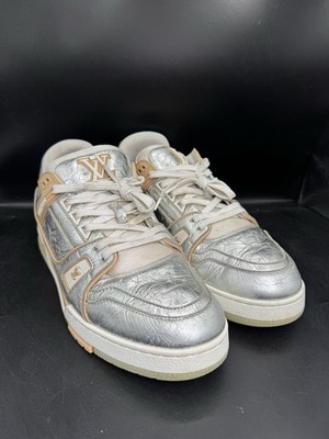 Louis Vuitton Monogram Trainer Sneakers 'Metallic Beige' Men s Size LV 9 / US 10