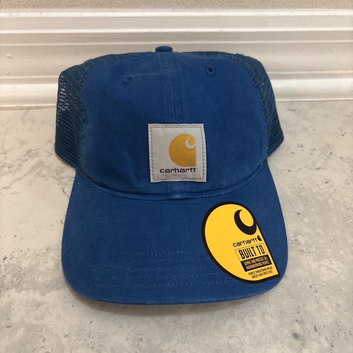 CARHARTT Buffalo Force Deep Lagoon Snapback Canvas Mesh Cap AH0286