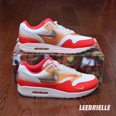 Nike Air Max 1 LX Women’s Sneakers Sail Pink Orange Multicolor Size 10 Women main image 2