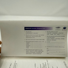 Blazing Dragons Sega Saturn Video Game Monty Python Voices Registration Card