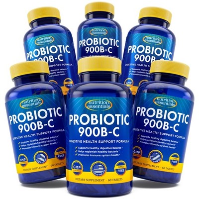 Nutrition Essentials GMP Certified Probiotic Dietary Supplement 6 Bottles 360