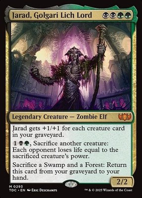 Jarad, Golgari Lich Lord 293 - NM - Tarkir: Dragonstorm Commander - MTG