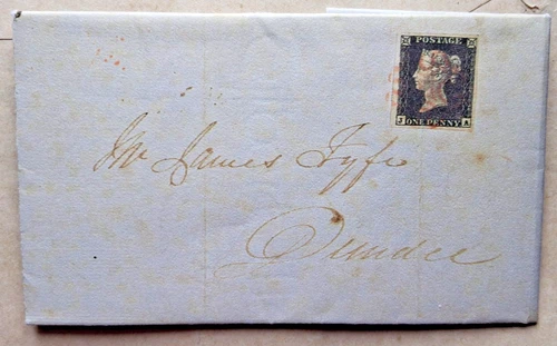 GREAT BRITAIN 1989 U. S. MADE FACSIMILE 1840 PENNY BLACK ENTIRE FIRST DAY COVER
