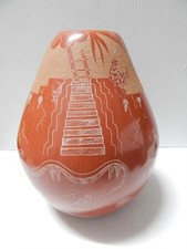 IMPORTANT MUS. GRADE KACHINA DSN TSIGOWANU/KWA POVI SAN JUAN PUEBLO INDIAN POT