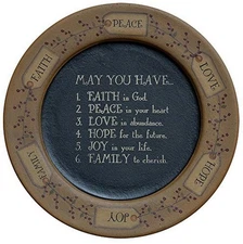 CWI Gifts G31499 CWI Gifts 11" May You Have...Plate, Multicolor
