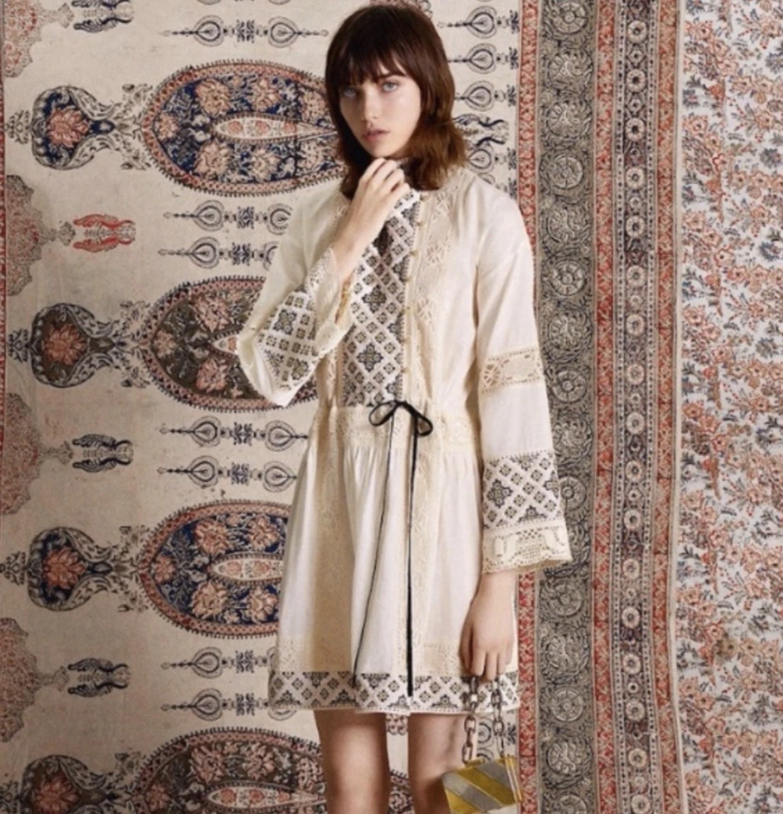 tory burch boho embroidered dress Dresses for Women for sale White
