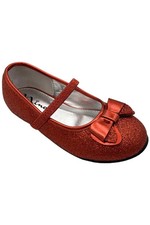 NINA Kids Girl Kenzee-T Flats Red Baby Glitter