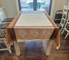 Mantel tejido jacquard provenzal francés patrón lavanda 75x63 hecho en Francia