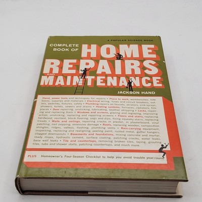 Jackson Hand Complete Book of Home Repairs and Maintenance Hardcover Good