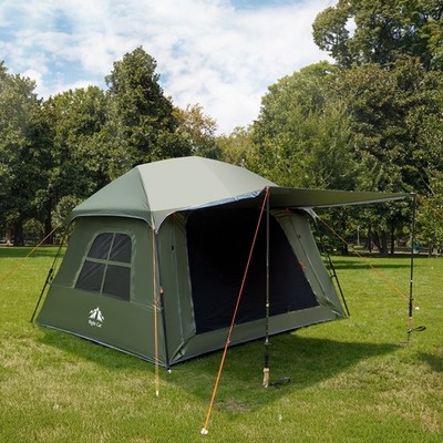 4 Person Waterproof Family Tent with Removable Rainfly and Carry Bag Lightweight