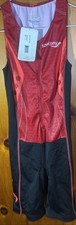 NWT Red  Black Women  s Saucony Elite Sleeveless Triathlon Suit Size Small Pics 