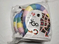 3 Pack Red Heart Super Saver O'GO Tangle Free Quick Start Baby Rainbow Yarn