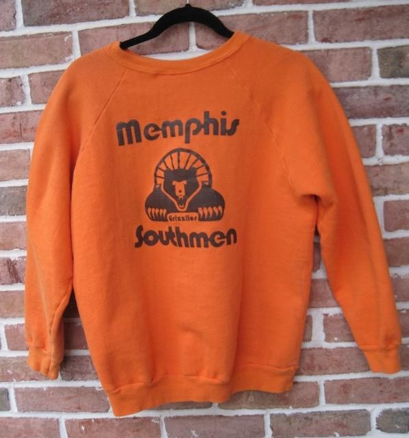Vtg 1974 WFL Memphis Southmen Grizzlies Sweatshirt Player Issued 13 Dave Brooks