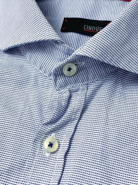 Men Cinque Shirt Blue Cotton 36 / S / 44