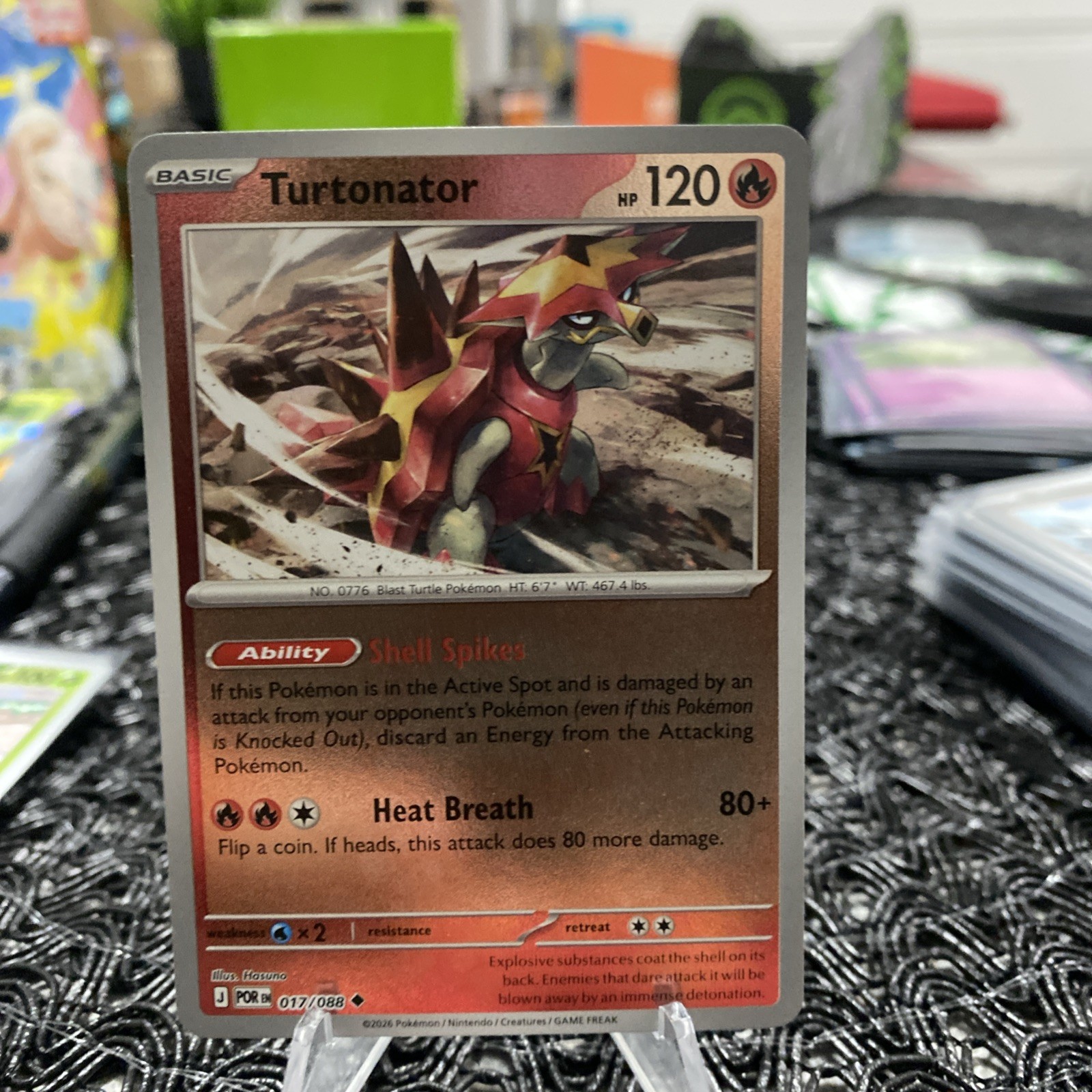 Pokémon Turtonator 017/088 Reverse Holo Perfect Order