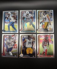 Topps Chrome NFL Rookie Card Lot 6 Players Scourton Savaiinaea Castro