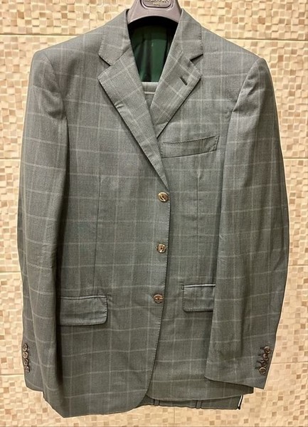Men Belvest Suit Green 50