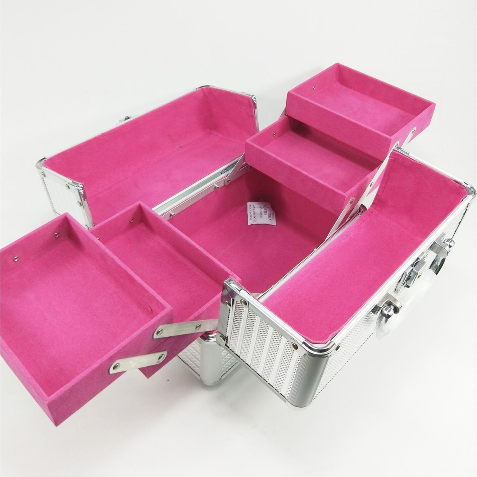 Hot Makeup Case Cosmetics Carrying Box 25x17x17cm Large Capacity Storage For