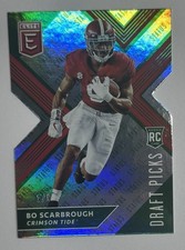 2018 Panini Elite Draft Picks Diecut Green Bo Scarbrough Rookie RC 1/5 #121